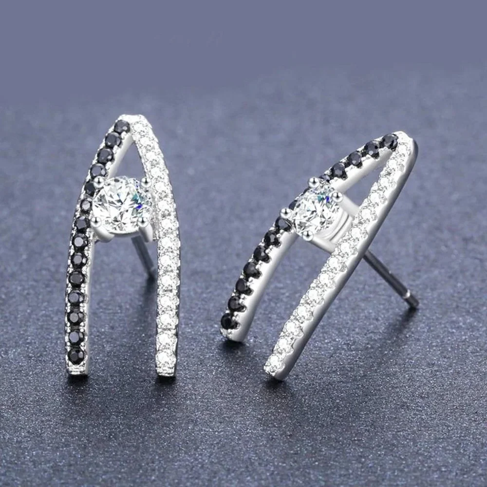 😍925 Sterling Silver Fashion Stud Small Earrings for Women, F277